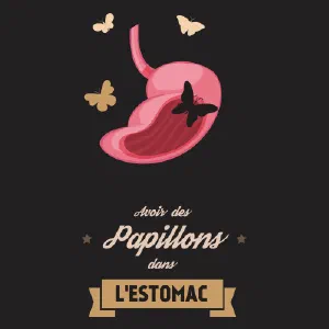 Avoir des papillons dans l'estomac
